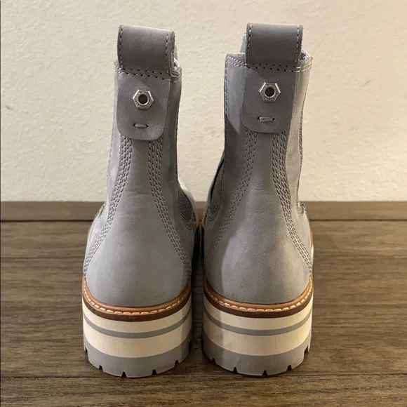 [Timberland] Courmayeur Valley Chelsea Leather Boots w/ Herringbone Women’s 10 - Picture 6 of 12
